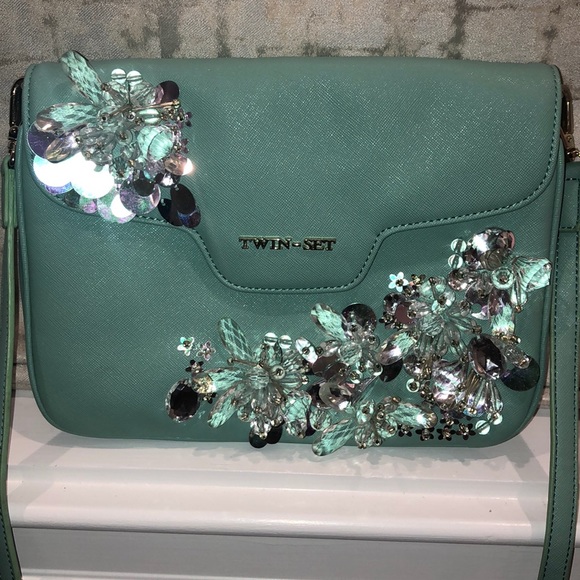 Twin-Set Handbags - TWIN SET bejewelled messenger bag